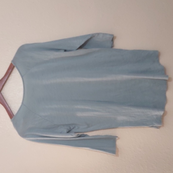 PRE OWNED EDDIE BAUER COLOR BABY BLUE 3/4 SLEEVE SIZE L - Picture 6 of 8
